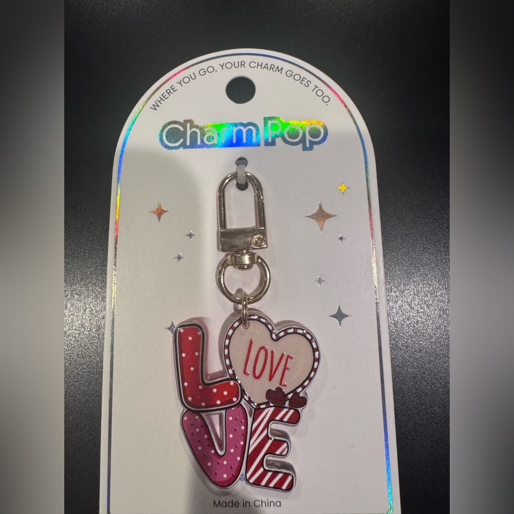 Charm Pop Love Zipper Pull / Bag Charm